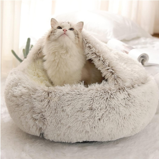 Winter 2 in 1 Cat Bed Round Cushion